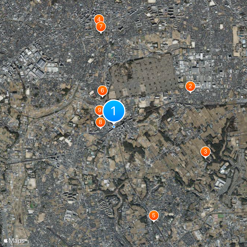 Higashi-Matsudo Station Map