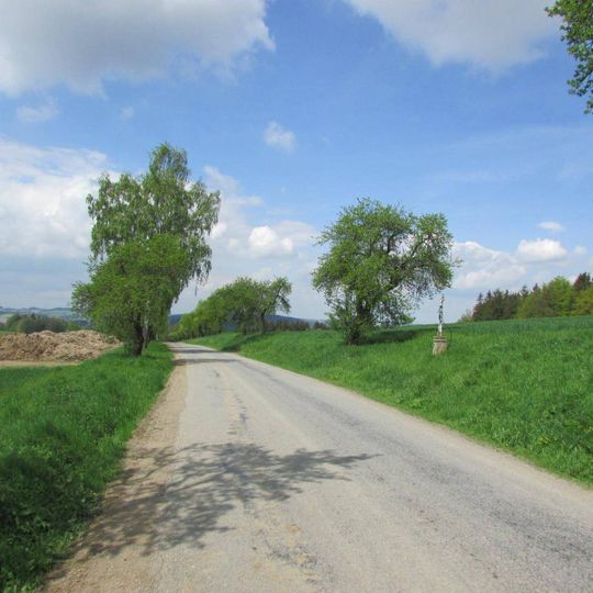 Kříž západně od Chvojnova u silnice do Služátek