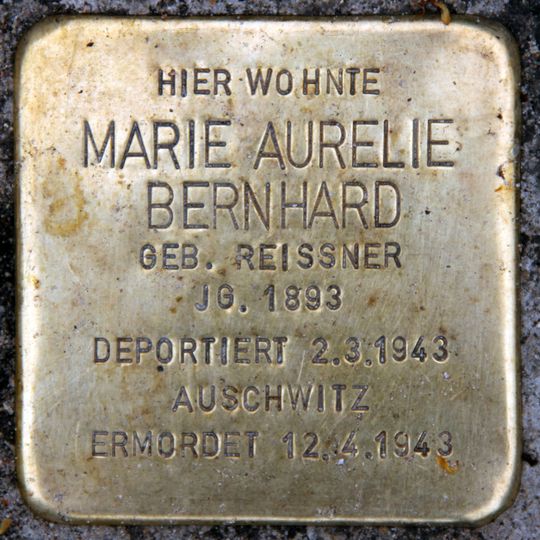 Stolperstein en memoria de Marie Aurelie Bernhard