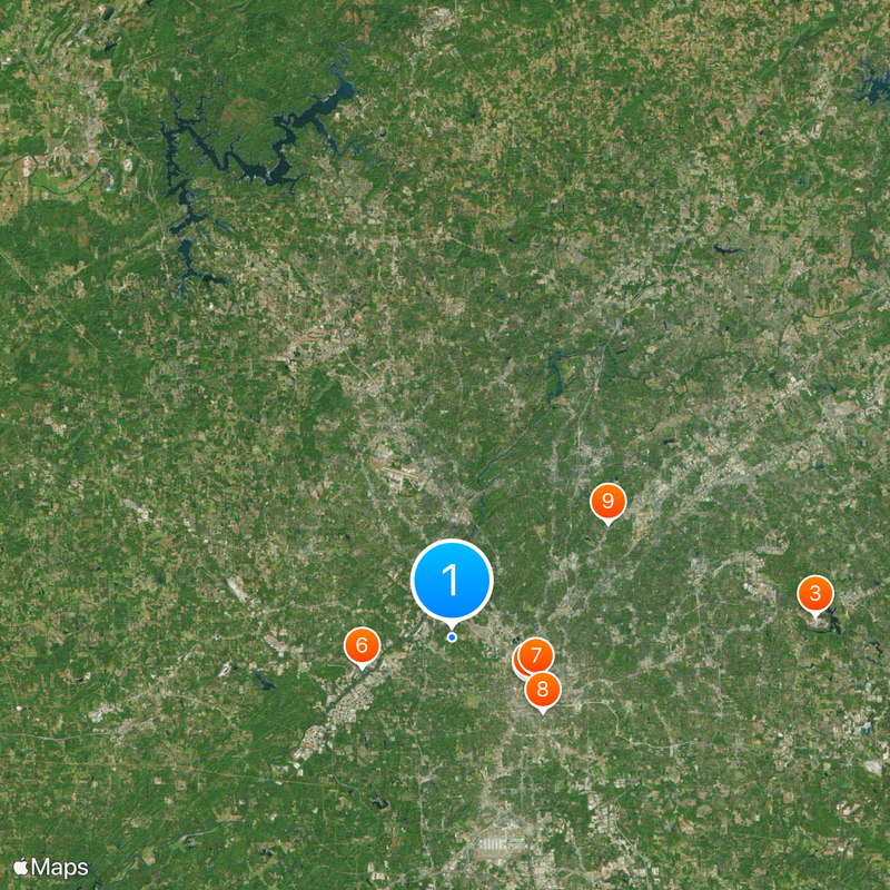 Comté de Fulton Carte