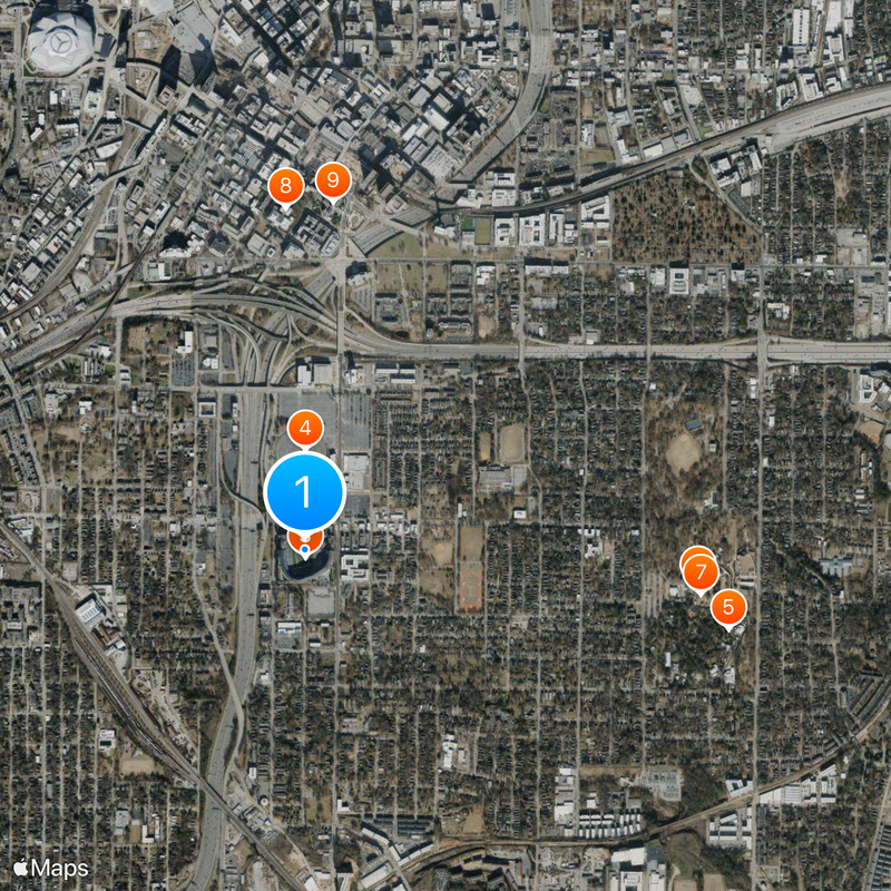 Centennial Olympic Stadium Karte