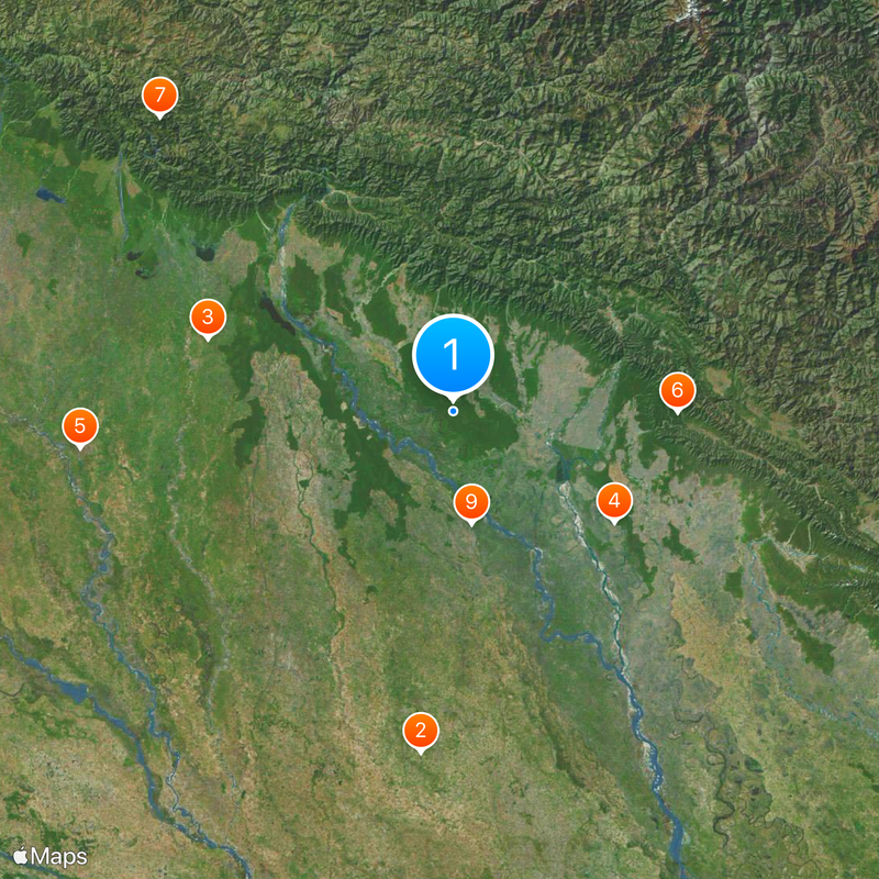 Dudhwa National Park Map
