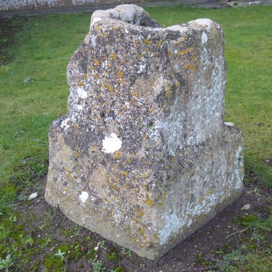 Cross Shaft Base In The Churchyard Of The Church Of St Nicholas Circa 3 Metres West Of The Porch