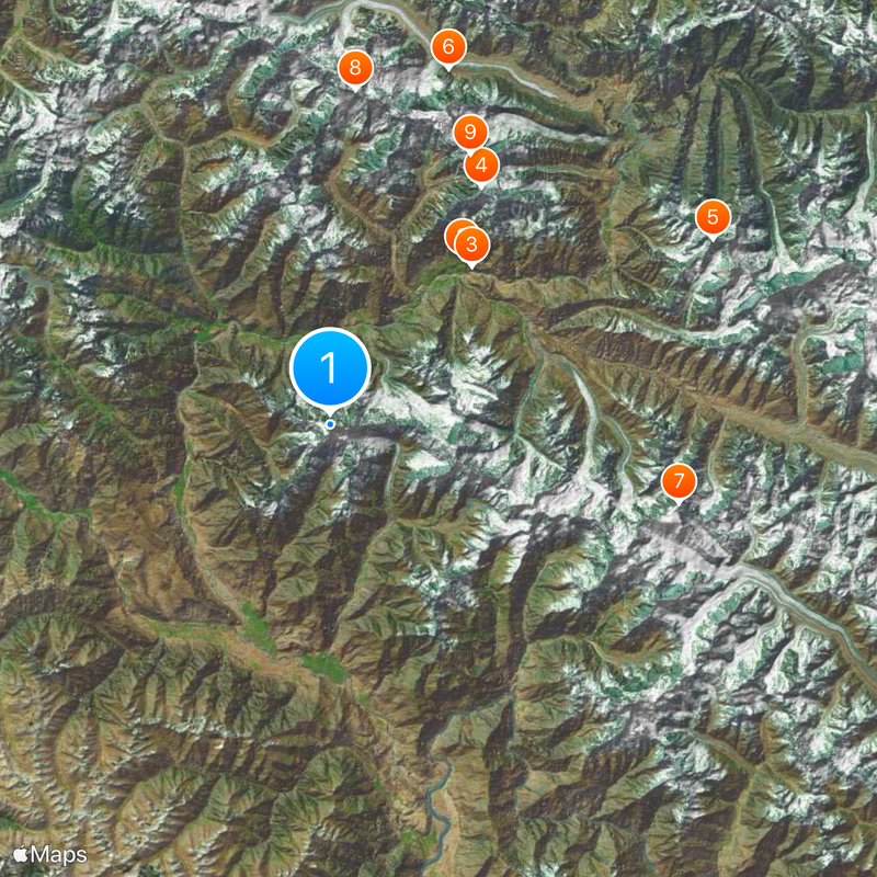Rakaposhi Mapa
