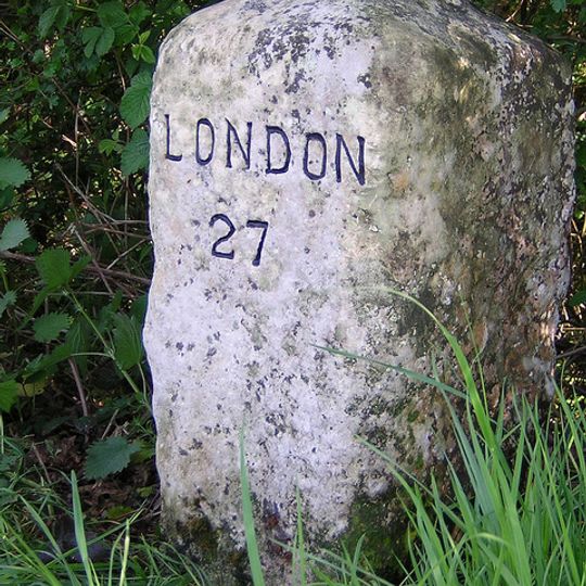 Milestone, Margaretting Road, 100m E of car park entrance for Galleywood Common