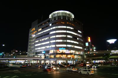 At night