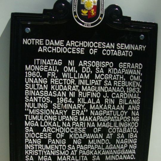 Notre Dame Archdiocesan Seminary historical marker