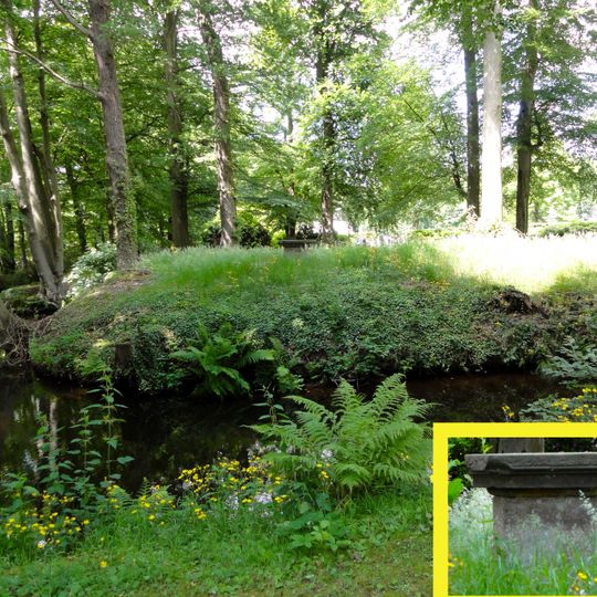 Stenen sokkel: 'Lenora 1353'