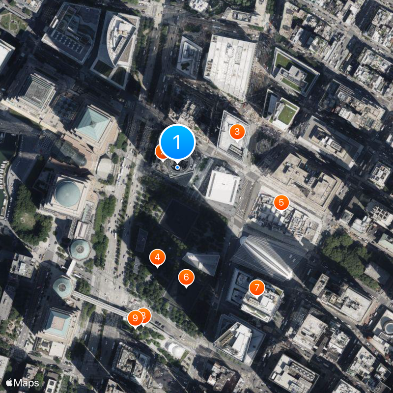 6 World Trade Center Mapa