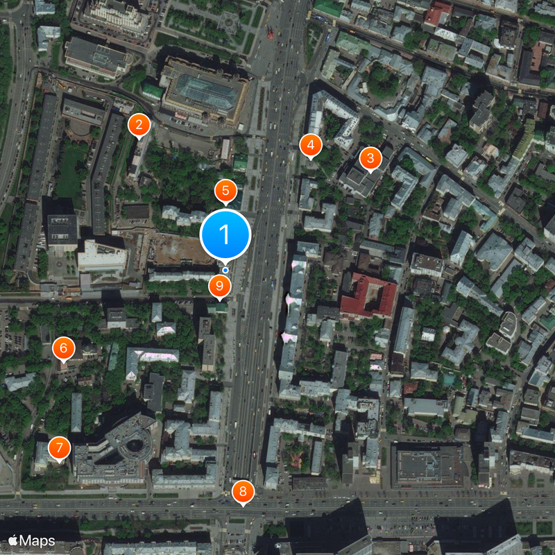 Embassy of the United States, Moscow Map
