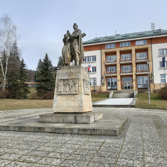 Pomník padlým v 2. světové válce v Luhačovicích