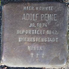 Stolperstein en memoria de Adolf Peine