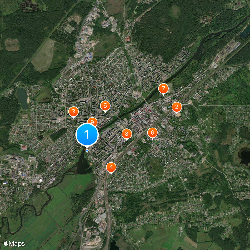 Oriechowo-Zujewo Mapa