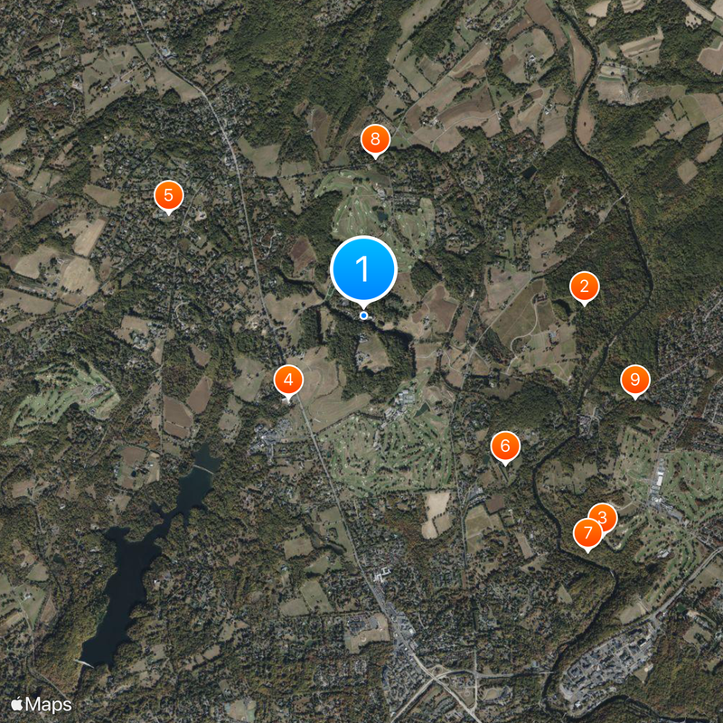 Winterthur Museum, Garden and Library Mapa