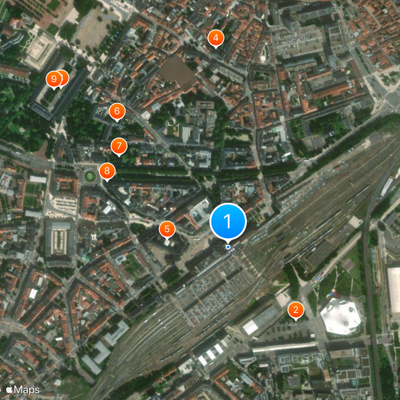 Gare de Metz-Ville Mapa