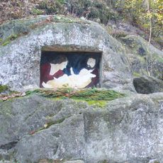 Skalní obrázek u Křížové cesty v Kamenickém Šenově