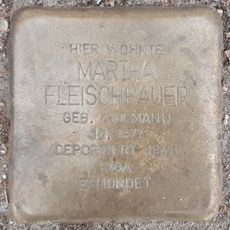 Stolperstein dedicated to Martha Fleischhauer