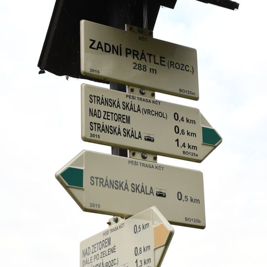 Rozcestník Zadní Prátle - rozc.