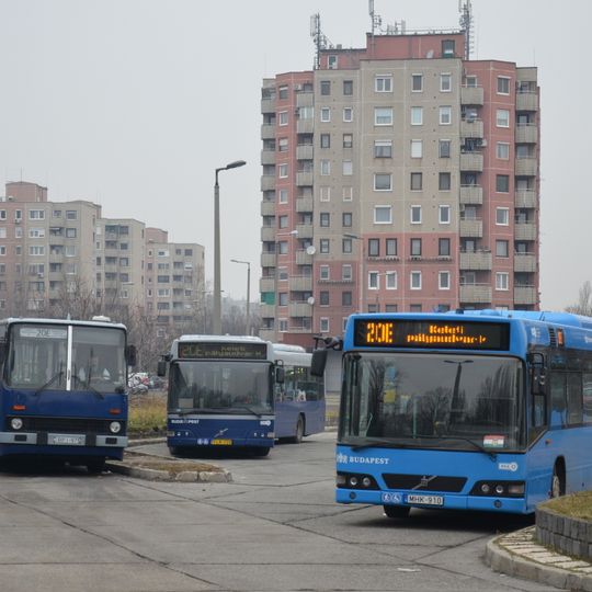 Bus network in Budapest