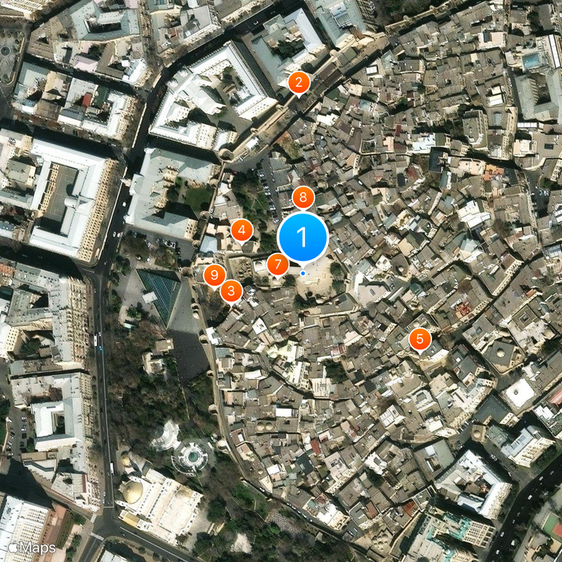 Palace of the Shirvanshahs Map