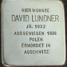 Stolperstein dedicated to David Lundner