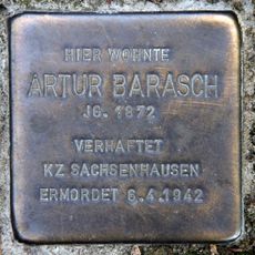 Stolperstein dedicated to Artur Barasch