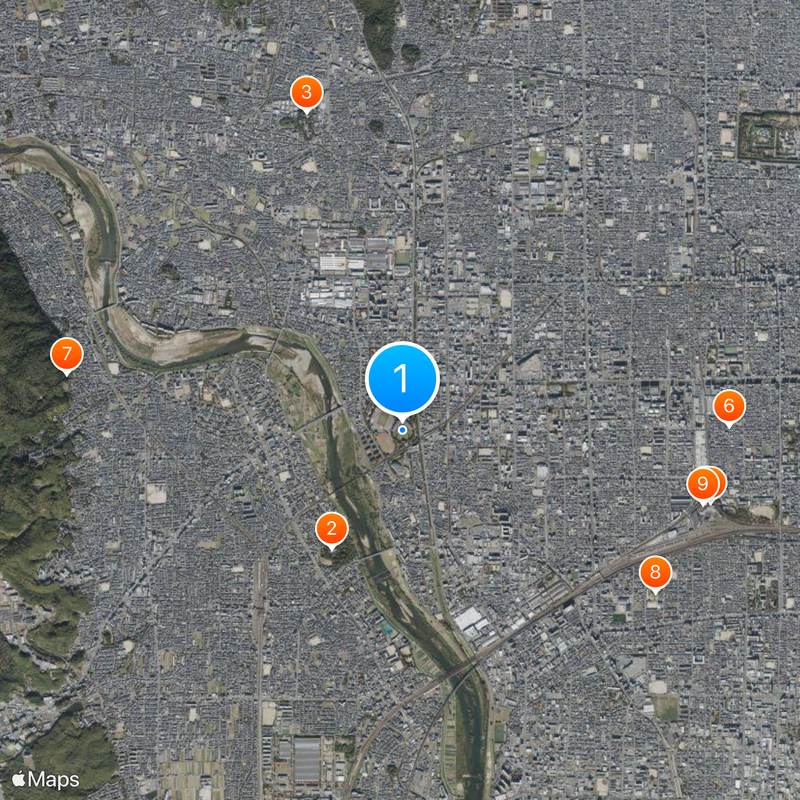 Nishikyogoku Baseball Stadium Map