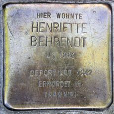 Stolperstein en memoria de Henriette Behrendt