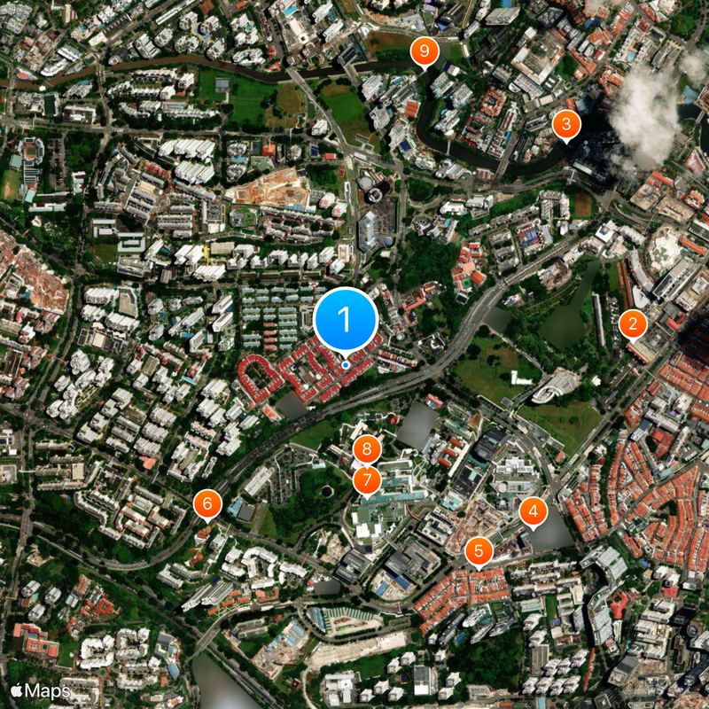 Geografia de Singapura Mapa