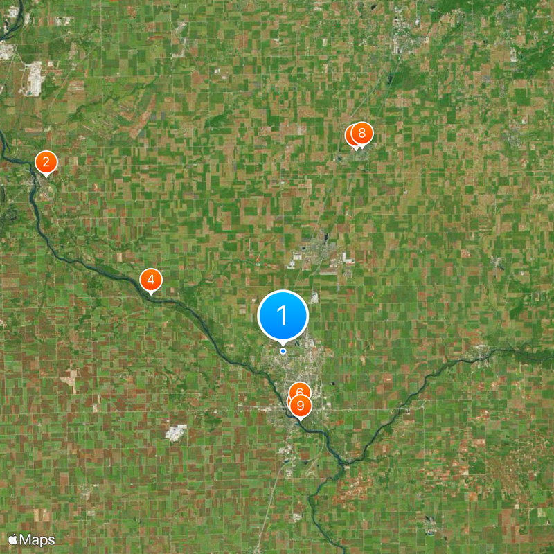 Bourbonnais Map