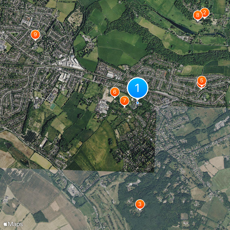 Dr Challoner's High School Map