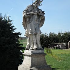 Statue of Saint John of Nepomuk on the bridge in Kostelní Vydří