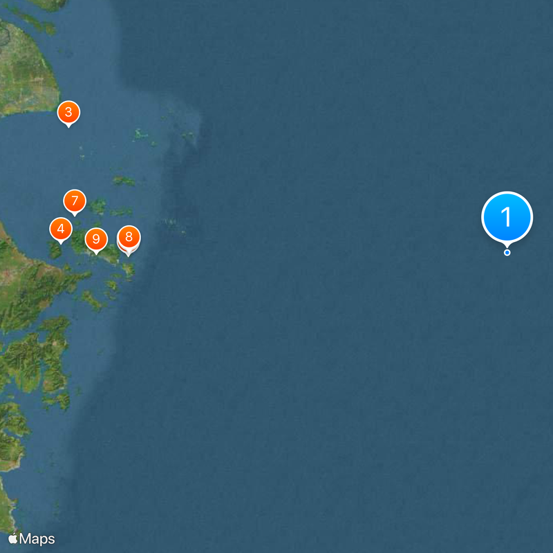 East China Sea Map