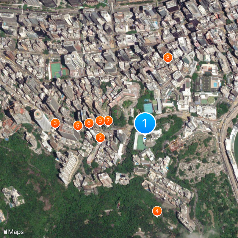 Wah Yan College, Hong Kong Map