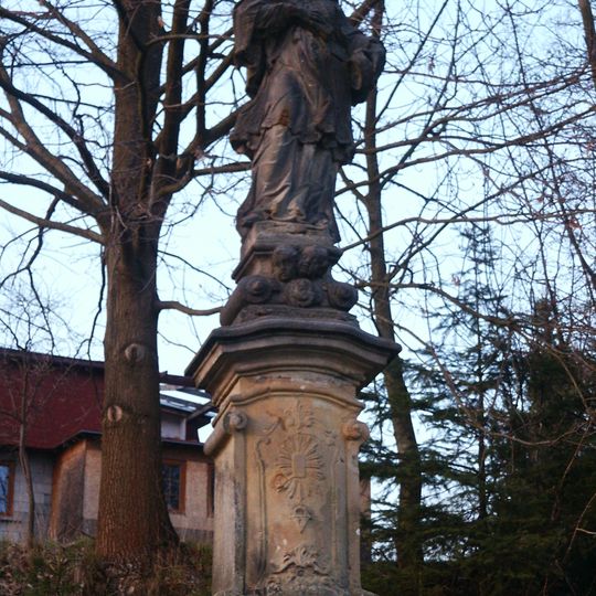 Sloup se sochou svatého Jana Nepomuckého