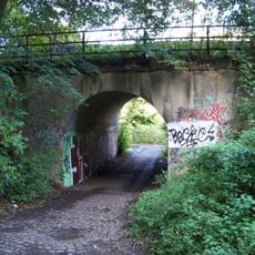 Railway bridge over Nad stanicí street