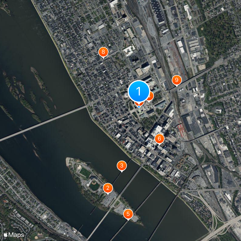 Pennsylvania State Capitol Map