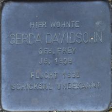 Stolperstein dedicated to Gerda Davidsohn
