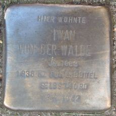 Stolperstein en memoria de Iwan von der Walde