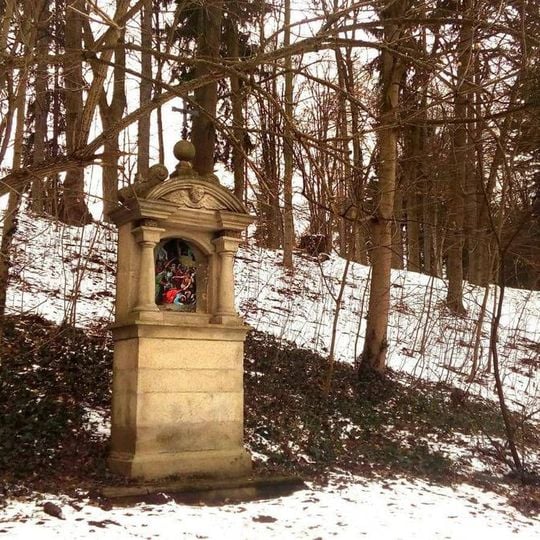 3. zastavení na křížové cestě v Jindřichově Hradci