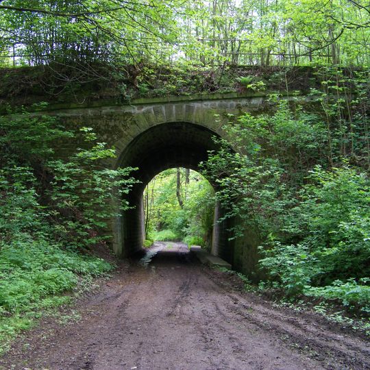 Železniční most v Chlumci u Chabařovic nad vodárnou