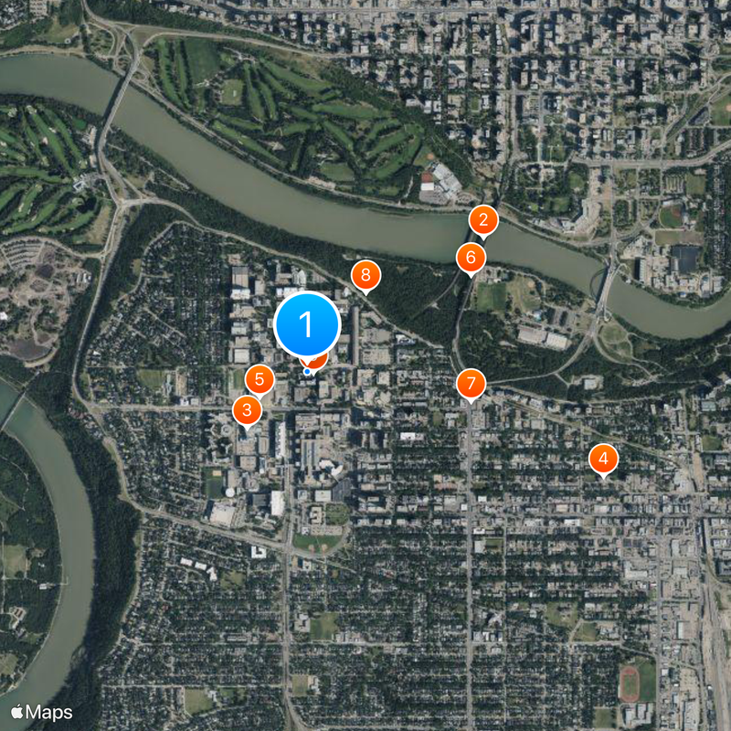 University of Alberta Map