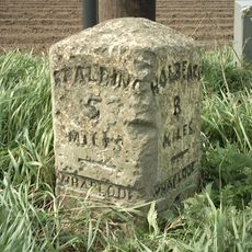 Milestone, Holbeach Road, opposite Double Roof Farm (Moulton)