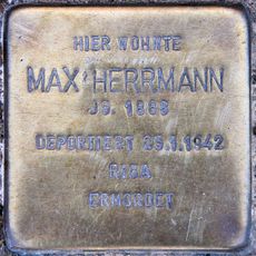 Stolperstein en memoria de Max Herrmann