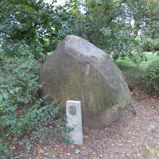 Glacial erratic in the City Park in Tarnowskie Góry