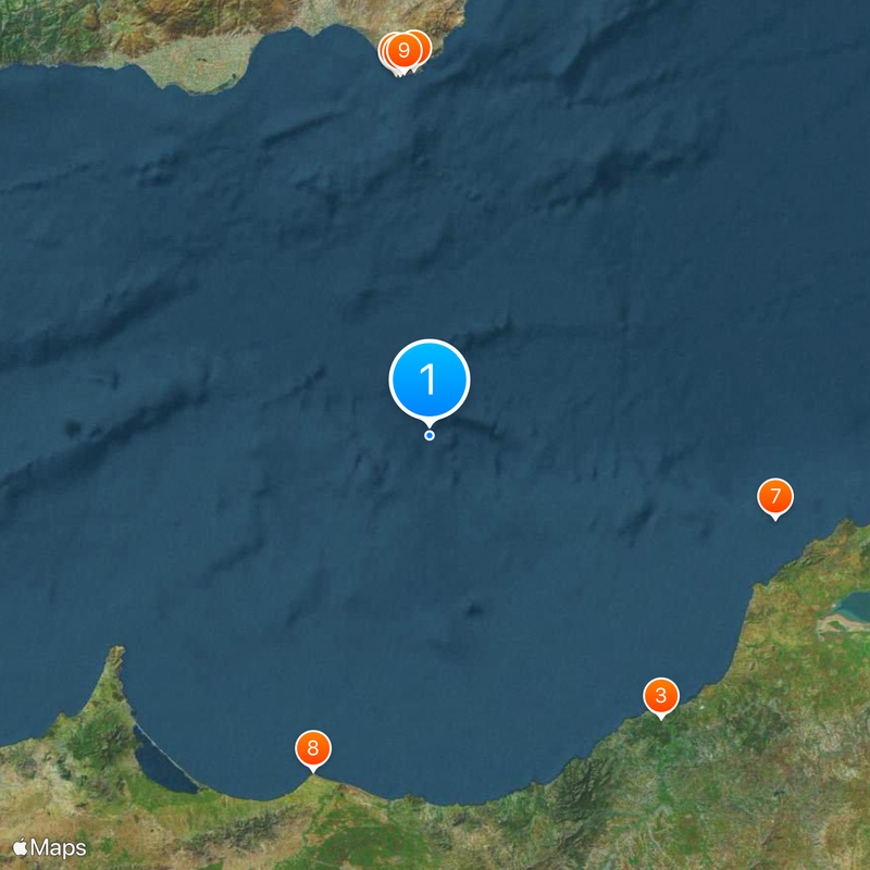 Frontière entre l'Espagne et le Maroc Carte