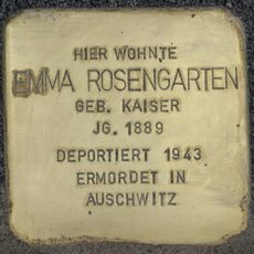 Stolperstein à la mémoire d’Emma Rosengarten