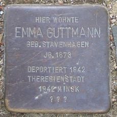 Stolperstein dedicated to Emma Guttmann