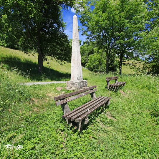 Polish-Saxon Post Milestone in Oberwiesenthal Zechengrund
