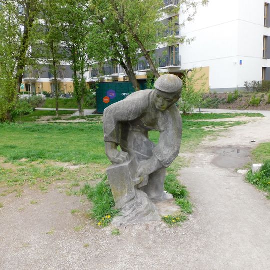 Statue of the builder of Industrial Służewiec